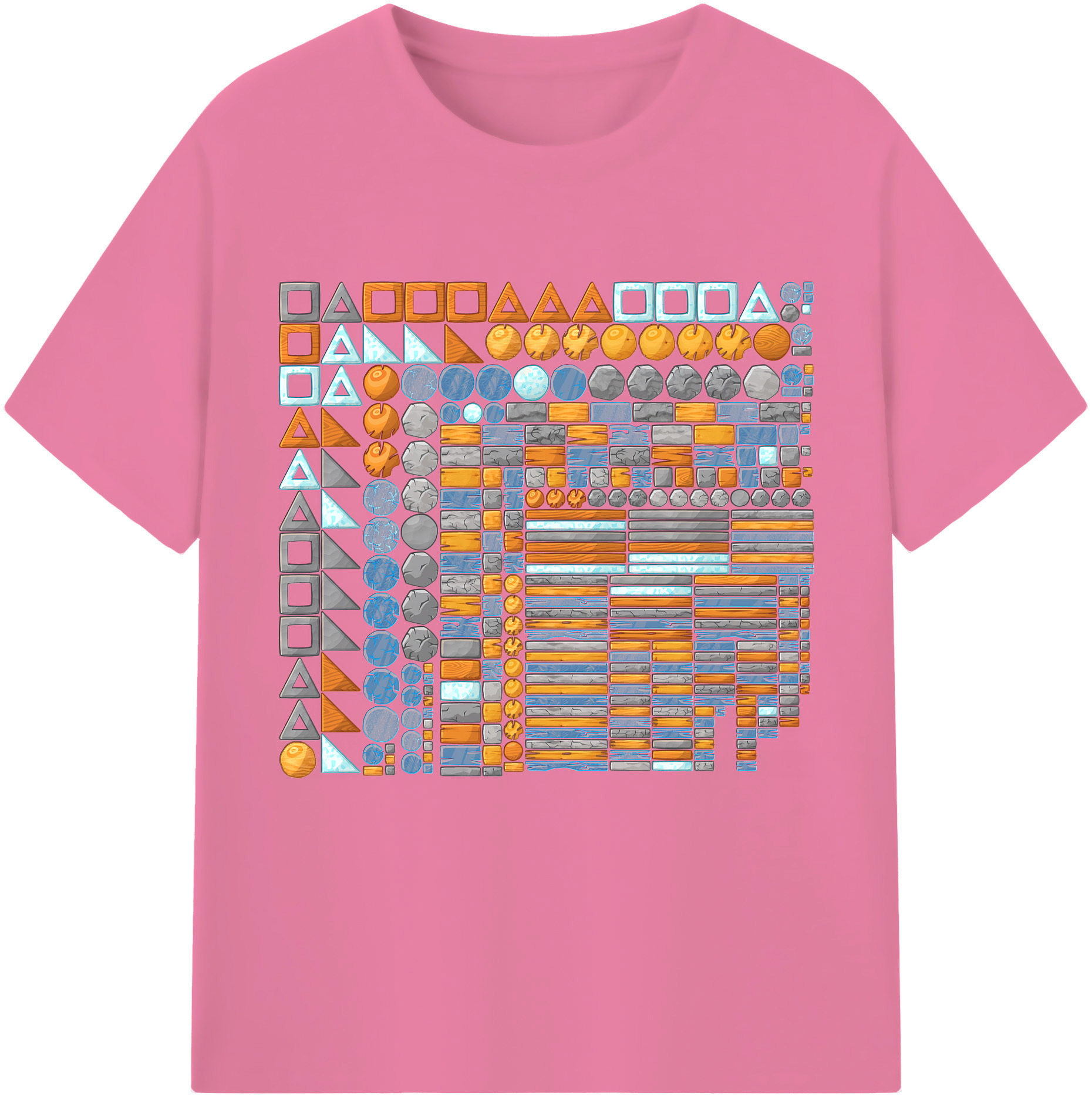 （画像用） Angry Birds アングリーバード 綿100％半袖Tシャツ（フロントプリント）